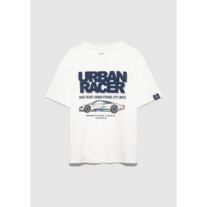 Araba Baskılı Ekru Tişört 6610364-70057