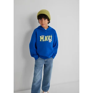 Mavi Baskılı Mavi Sweatshirt 6S10139-70576
