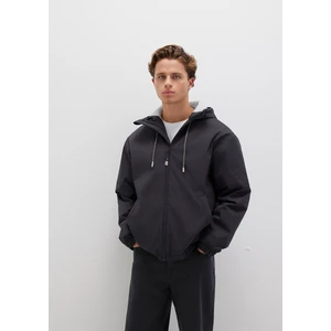 Kapüşonlu Antrasit Ceket 0110333-70087