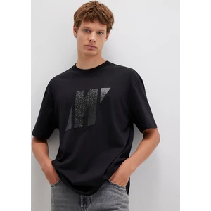 Mavi Pro Logo Baskılı Siyah Tişört 0613086-900