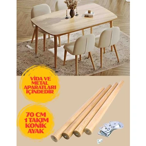 70CM 5'lik Ham Masa Sehpa Ayağı