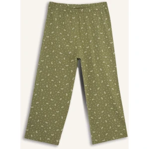 Beli Lastikli Desenli Pijama Altı-Fall in Love F7561AX25AU