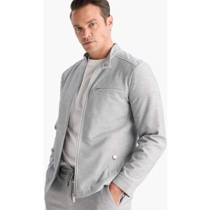 Slim Fit Dar Kesim Dik Yaka Astarlı Fermuarlı Cepli Mevsimlik Baharlık Mont D7534AX25AU