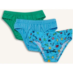 Erkek Çocuk Baskılı 3'lü Slip Külot F7704A825AU