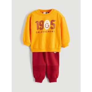 Galatasaray Lisanslı Erkek Bebek Sweatshirt ve Eşofman Altı  (W5)