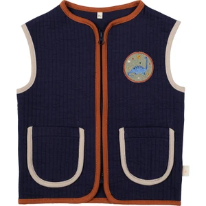 Kontrast Biyeli Kapitone Yelek