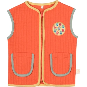 Kontrast Biyeli Kapitone Yelek