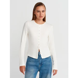 32055 Uzun Kollu Hırka-Ekru