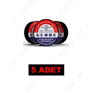 0.13 mm x 19 mm x 10 mm İzole Bant Siyah 5'li Paket