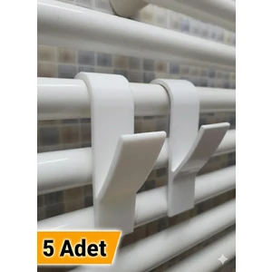 5'li Havlupan Petek Askısı Seti - Banyo ve Mutfak Radyatör Boru Askılığı Kanca