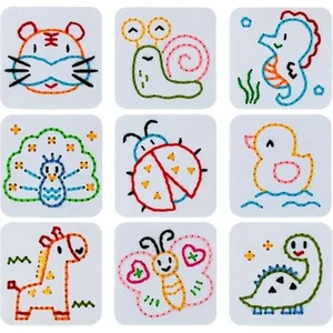 9'lu Sevimli Hayvan Figürlü El Işi Seti Çocuklar Için Zeka,hayal Gücü ve El Becerileri Geliştiricisi
