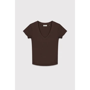 V Yaka Kısa Kol Üst