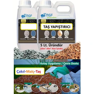 Mgf 5 Litre. Taş, Çakıl, Kabuk Bağlayıcı Sabitleyici Yapıştırıcı Taş Reçinesi