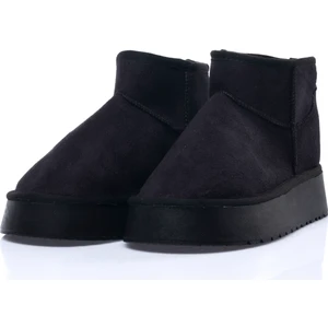 Kadın Kısa Bot – Kürklü Süet Görünümlü Günlük Kışlık Rahat Bot