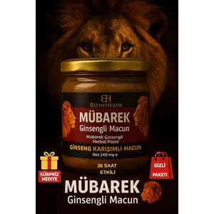 Bizim Hekim Ginsengli Aslan Enerji Macunu 240 gr 36 Saat Etkili Doğal ve Katkısız