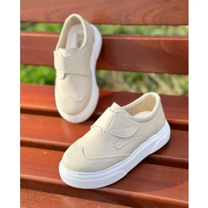 Surpie Shoes Erkek Çocuk Günlük Ayakkabı Kalın Tabanlı Ergonomik Kullanım Cırtlı Bağlama