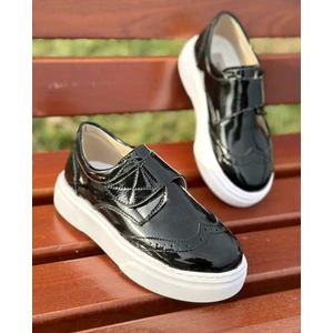 Surpie Shoes Çocuklar İçin Tasarlanmış Cırtlı Klasik Ayakkabı Kalın Tabanlı Ergonomik Rahatlık