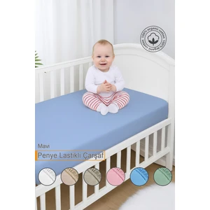 Vionel Home %100 Pamuk Penye, Lastikli Full Kenar Bebek Çarşafı,  Organik Pamuk, Anne Yanı, Çocuk Beşik Çarşafı