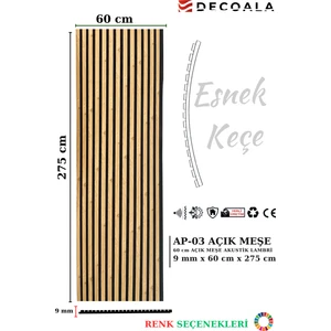 Mdf Ahşap Akustik Puvar Paneli 60X275 cm