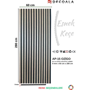 Mdf Ahşap Akustik Puvar Paneli 60X275 cm - Ozigo