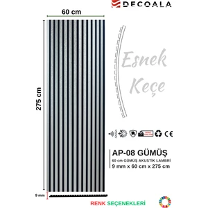 Mdf Ahşap Akustik Puvar Paneli 60X275 cm