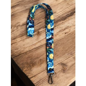 YILDIZLI GECE yorum temalı Boyun Askı Ipi ve Yaka Kartlık