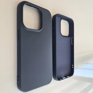 More Gsm  İphone 15 Pro Max ile Uyumlu Logosuz Lansman Içi Kadife Silikon Kılıf