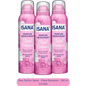 Deo-Parfüm Sprey - Floral Romance - 150 ml X3 Adet