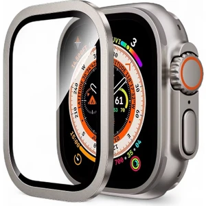 Apple Watch Ultra 2/ultra Ekran Koruyucu 49 Mm, 9h Temperli Cam [dokunmaya Hassas] Watch Ultra Hafif Koruyucu 360 Koruyucu Cam Filmi Titanyum Renk
