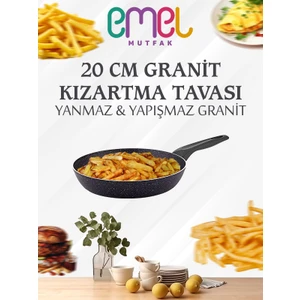 20 Cm Granit Kızartma Tavası