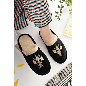 Kadın Ev Terliği Peluş Yıkanabilir Içi Yünlü Kürklü Terlik Misafir Çeyiz Bohça Gelin Terliği