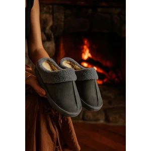 Kadın Ev Terliği Ev Botu Içi Peluş Ev Terliği Sesiz Taban Sıcak Şık Tasarım