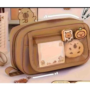 Büyük Boy Peluşlu Kalem Kutu Kapibara Kalemlik