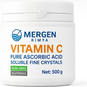 Askorbik Asit Toz | Vitamin C | 500 Gram | Analiz Sertifikalı , İçilebilir Katkısız