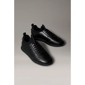 Erkek Retro Koşu Tarzı Sneaker - Siyah