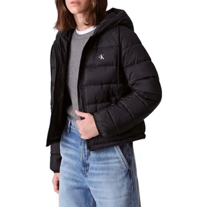 Kadın Regular Fit Kapüşonlu Şişme Mont - Siyah