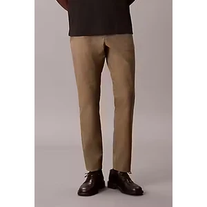 Erkek Slim Tech Stretch Pantolon - Kahverengi