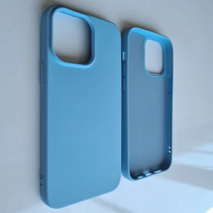 More Gsm iPhone 14 Pro (6.1) ile Uyumlu Logosuz Lansman Içi Süet Silikon Kılıf