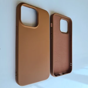More Gsm  iPhone 14 Pro (6.1) ile Uyumlu Logosuz Lansman Içi Süet Silikon Kılıf