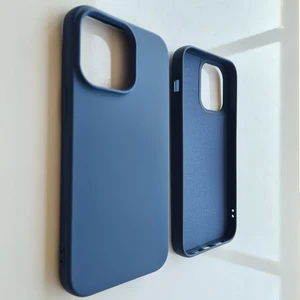 More Gsm  iPhone 14 Pro (6.1) ile Uyumlu Logosuz Lansman Içi Süet Silikon Kılıf