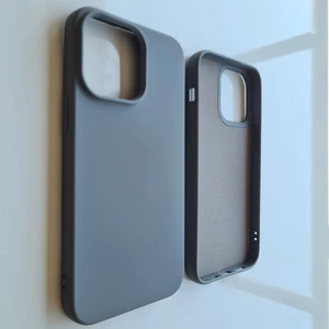 More Gsm  iPhone 14 Pro (6.1) ile Uyumlu Logosuz Lansman Içi Süet Silikon Kılıf