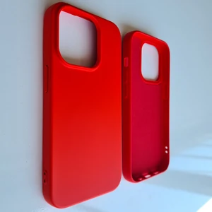 More Gsm  iPhone 14 Pro (6.1) ile Uyumlu Logosuz Lansman Içi Süet Silikon Kılıf