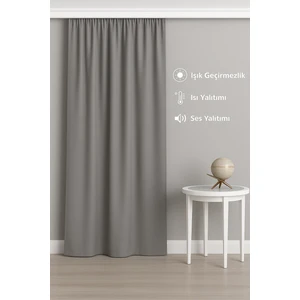 Hozari Açık Gri Termal Blackout Güneşlik Perde