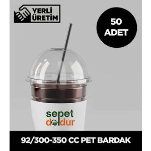 92/300-350 cc Pet Bardak - 50 Adet