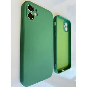 More Gsm iPhone 11 Uyumlu Logosuz Köseli Kalıp 12 Görünümlü Lansman Içi Süet Silikon Kılıf
