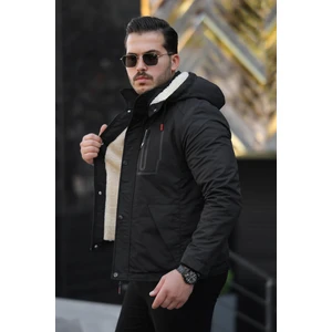 Su ve Rüzgar Geçirmez Kapüşonu Çıkartılabilir Kışlık Erkek Mont