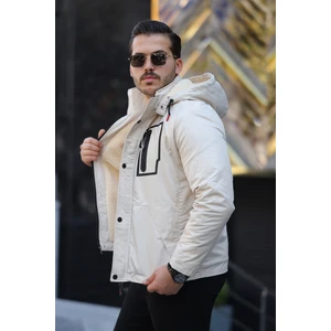 Su ve Rüzgar Geçirmez Kapüşonu Çıkartılabilir Kışlık Erkek Mont