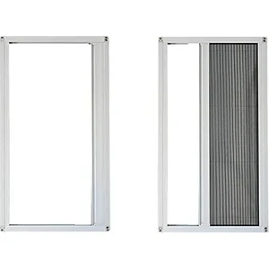 Beyaz, Antrasit Pileli, Plise, Akordiyon 90 x 210 Kapı Sinekliği (Demir, Pvc, Alüminyum Kapı )