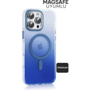 Tech&bello accessories iPhone 14 Kılıf Magsafe Uyumlu Renk Geçişli Darbe Emici Degrade Kapak