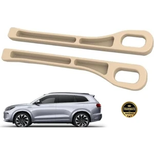 Togg T10X 2023-2024-2025 Araba Koltuk Arası Boşluk,doldurucu Organizer, Iki Adet Bej Araç Içi,düzenleyici